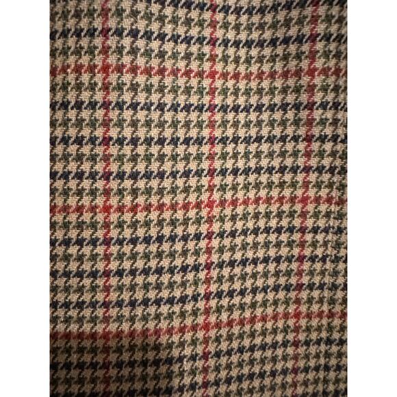 Vintage Saks Fifth Avenue Folio Houndstooth Wool Blazer USA large - Picture 10 of 15